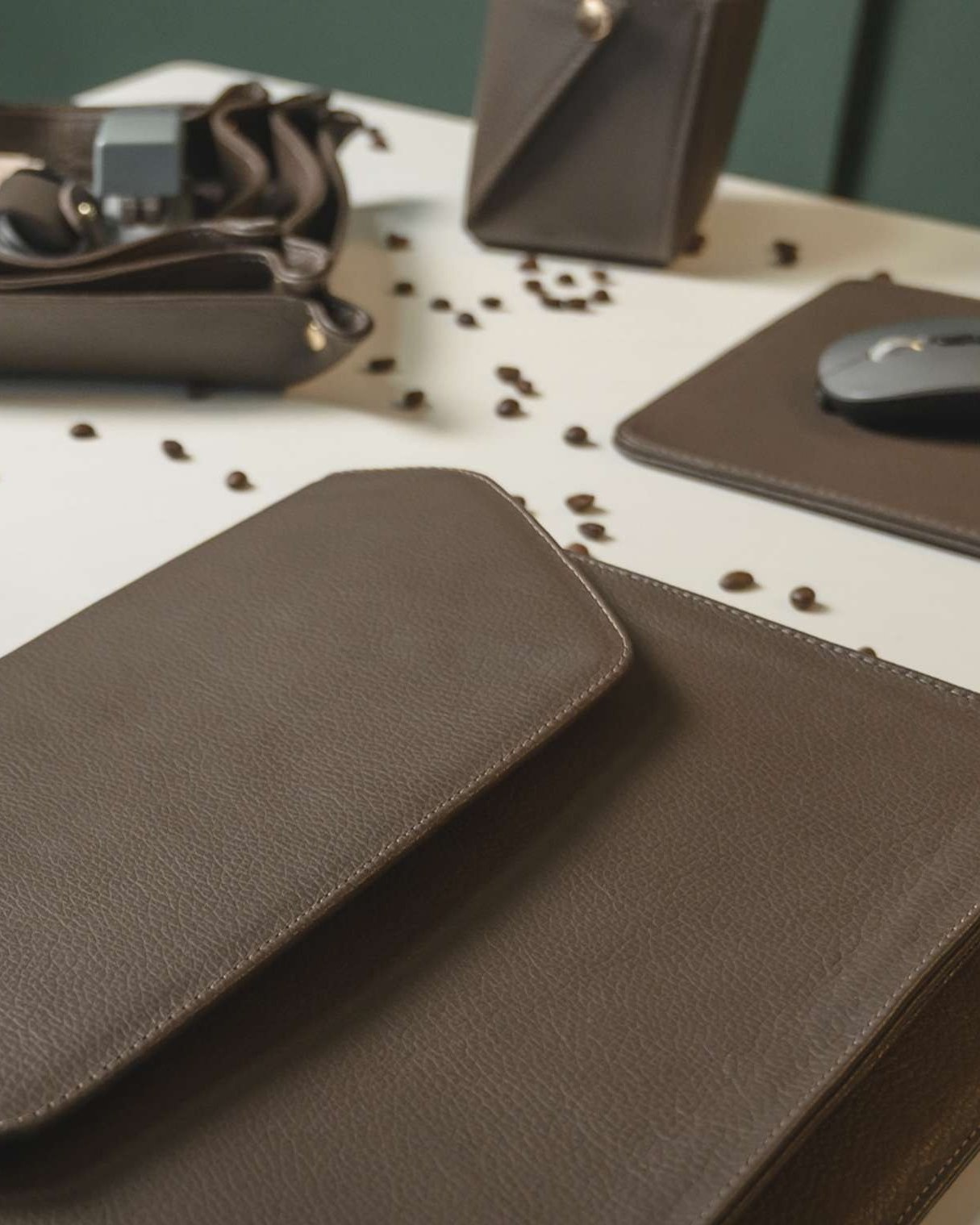 Case Notebook em couro legítimo