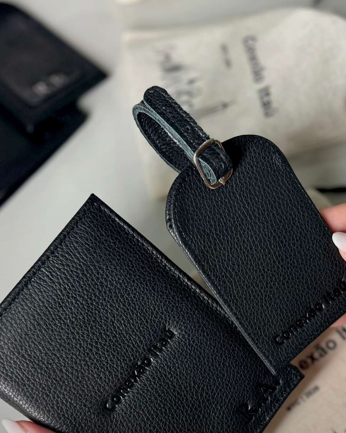 Kit Voyage em couro legítimo